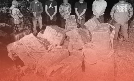 Прикордонники затримали 5 контрабандистів – покинули куриво, намагались втекти
